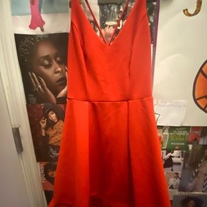Red Flare Dress